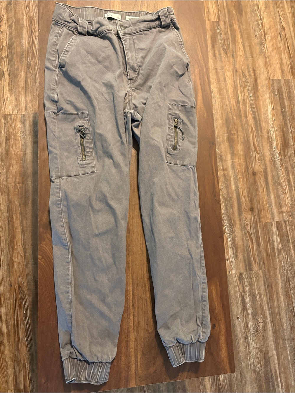 Hollister Light Gray Cargo Pants